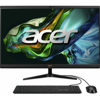 All in One компютър Acer Aspire C27-1800 (DQ.BN4EX.005), десетядрен Intel Core i5-1334U 1.3/4.6 GHz, 27" (68.58 cm) Full HD IPS Display, (HDMI), 16GB DDR4, 1TB SSD, 1x USB 3.2 Gen 2 Type-C, клавиатура и мишка, No OS | JAR Computers Acer Aspire C27-1800 DQ.BN4EX.005
