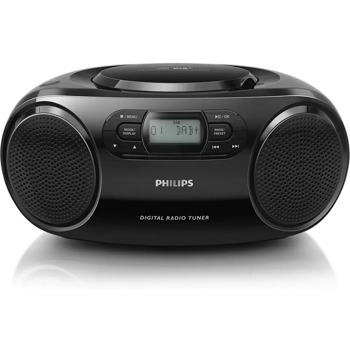 Аудио система Philips AZB500, 2.0, 3W, 3.5mm jack, FM, черен image