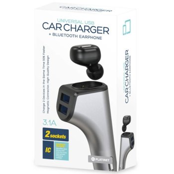 Platinet Duos Car Charger 2 PLCRBT2 dc-41395