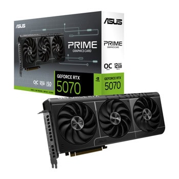Видео карта Nvidia GF RTX 5070, 12GB, Asus Prime, OC, PCI-E 5.0, GDDR7, 192-bit, DisplayPort, HDMI | JAR Computers Asus GF RTX 5070 Prime OC 90YV0M10-M0NA00