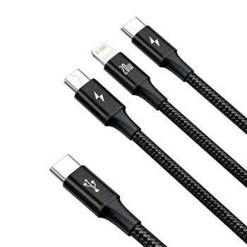 Baseus Rapid 3-in-1 USB 20W Cable CAMLT-SC01