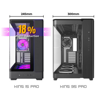 Montech King 15 Pro Black | JAR Computers Montech King 15 Pro Black