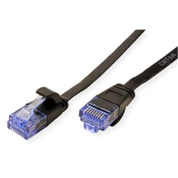 Пач кабел Roline, UTP, Cat.6A, 2m, черен | JAR Computers Roline Cat.6A UTP 2m black 21.99.0822