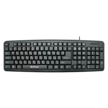 Клавиатура DeTech DE6082, кирилизирана, черна, USB | JAR Computers Клавиатура DeTech DE6082