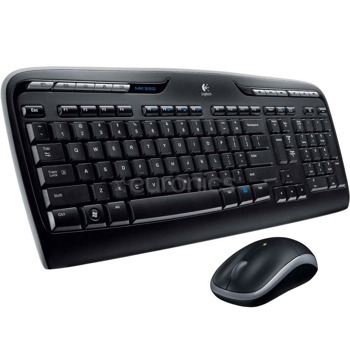 Комплект клавиатура и мишка Logitech MK330, безжични, USB, черни image