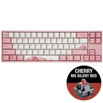 Клавиатура Ducky Miya Sakura V2 65 MX Silent Red