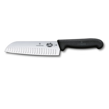 Нож сантоку Victorinox Fibrox, 17 см, неръждаема стомана, черен | JAR Computers Victorinox Fibrox 5.2523.17