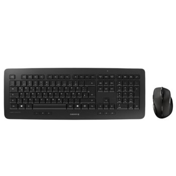 Комплект клавиатура и мишка Cherry DW 5100, безжични, мултимедийни клавиши, 1750 dpi, USB, черни image