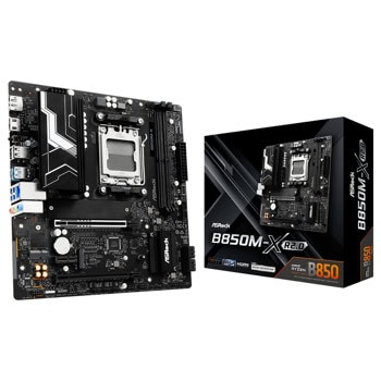 Дънна платка Asrock B850M-X R2.0, B850M, AM5, DDR5, PCI-E 5.0(HDMI&USB), 4 x SATA 6Gb/s, Micro ATX | JAR Computers ASROCK B850M-X R2.0