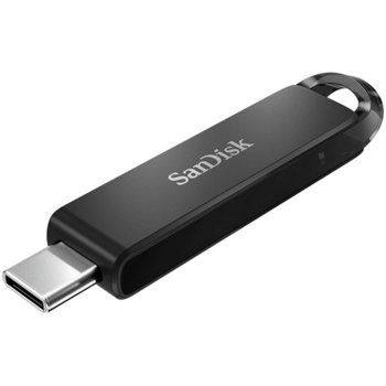 Памет 256 GB USB Flash Drive, SanDisk Ultra, USB Type-C, черен | JAR Computers SanDisk Ultra SDCZ460-256G-G46