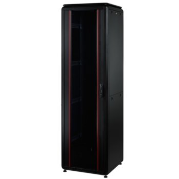 Комуникационен шкаф Mirsan MR.GTV26U66.01, 19", 26U, 610 x 610 x 1217, свободностоящ, товароносимост 1000кг, черен | JAR Computers MIRSAN MR.GTV26U66.01