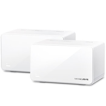 Мрежеста система Mercusys Halo H90X (2-pack), 6000Mbps, 2.4GHz (1148Mbps)/ 5GHz (4804Mbps), Wireless AX, 1x LAN/WAN 100/1000/2500Mbps, 2x LAN/WAN 10/100/1000Mbps | JAR Computers Mercusys Halo H90X(2-pack)