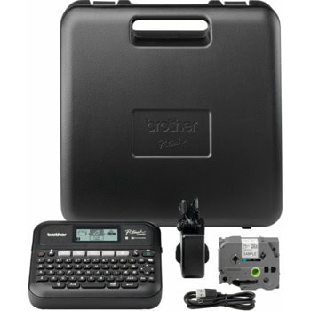 Етикетен принтер Brother P-Touch P-Touch D460BTVP, 30MB Flash памет, QWERTY клавиатура, 7 размера на шрифта, USB, Bluetooth, 180dpi, ширина на етикета до 18mm | JAR Computers Brother P-Touch D460BTVP PTD460BTVPYJ1
