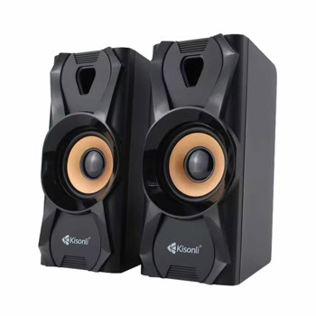 Тонколони Kisonli U-9003, 2.0, 6W RMS (3W + 3W), USB, AUX, черни | JAR Computers Тонколони Kisonli U-9003 22252