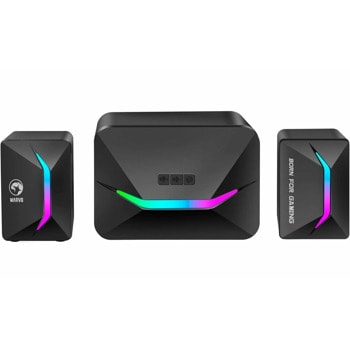 Тонколони Marvo SG-235, 2.1, AUX, 11W, AUX, USB, RGB подсветка, черни | JAR Computers Marvo SG-235