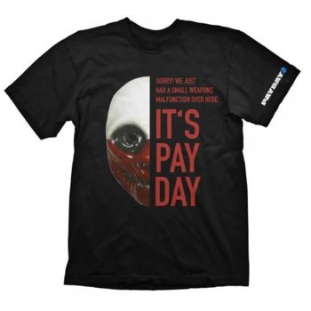 Тениска Gaya Entertainment Payday 2 Wolf Mask, размер M, черна | JAR Computers Gaya Entertainment Payday 2 Wolf mask M