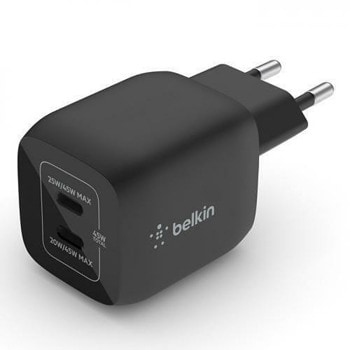 Зарядно Belkin BoostCharge 2x USB-C 45W