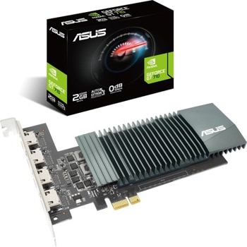 Видео карта Nvidia GeForce GT 710, 2GB, Asus GT710-4H-SL-2GD5, PCI-E 2.0, GDDR5, 64-bit, HDMI | JAR Computers Asus GT710-4H-SL-2GD5
