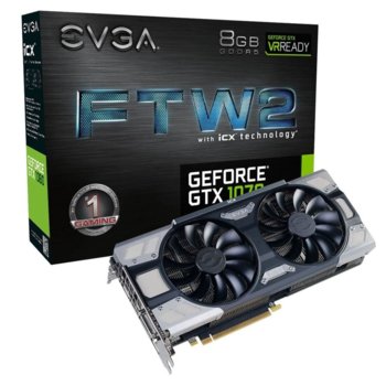 EVGA GeForce GTX 1070 FTW2 GAMING 08G-P4-6676-KR