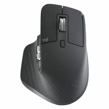 Мишка Logitech MX Master 3S for Business, оптична (8000 dpi), безжична, USB, Bluetooth, 7 бутона, черна