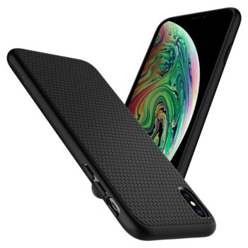 Spigen Liquid Air Case за iPhone XS Max (черен)