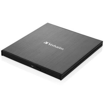 Оптично устройство Verbatim Slimline 43889, Blu-Ray записвачка, USB Type-C, черно | JAR Computers Verbatim Ext Slimline BR Writer Type C