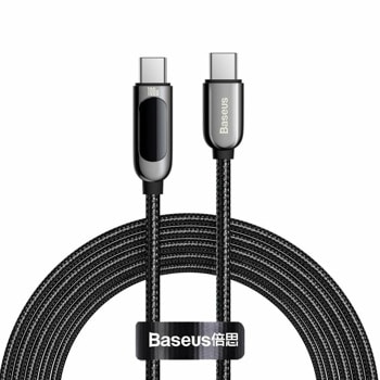 Кабел Baseus, от USB C (м) към USB C (м), 2m, 100W, черен | JAR Computers Baseus CATSK-C01