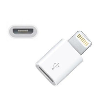 Преходник Royal 21009779, от Lightning(м) към USB Micro(ж), бял image