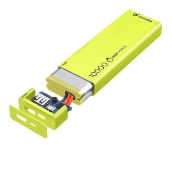 Външна батерия/power bank Cellular Line FreePower Slim, 10000 mAh, зелена, 1x USB Type A, зарежда се бързо и ефективно image
