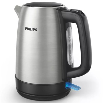 Електрическа кана Philips HD9350/90, вместимост 1.7 литра, 2200W, скрит нагревател, инокс | JAR Computers Philips HD9350/90