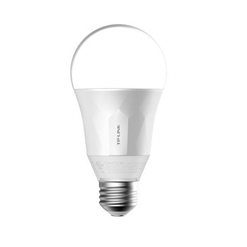 LED смарт крушка TP-Link LB100, E26, 8W, 600lm, Wi-Fi, 2700K цветна температура, димируема, съвсместива с Android 4.1/iOS 8 и нагоре | JAR Computers TP-Link LB100 Wi-Fi LED