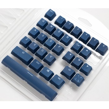 Капачки за механична клавиатура Ducky Navy 31-Keycap Set Rubber Backlit Double-Shot US Layout, син image