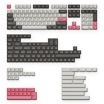 Суичове за механична клавиатура Keychron Cherry Profile Double - Shot PBT Full Dolch Pink (PBT-15), 219-Keycap Set, съвместими с US ANSI и UK ISO подредби клавиатури | JAR Computers Keychron PBT-15