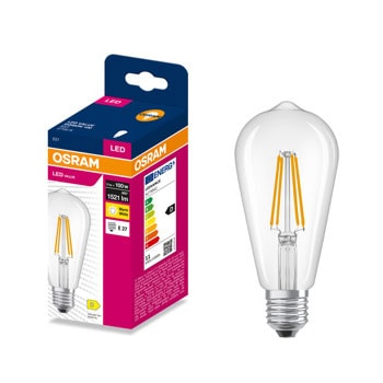osram led edison 100 filament 11w 2700k clear e27