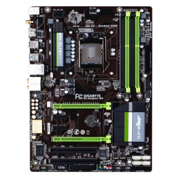 Дънна платка Gigabyte G1.Sniper B5, B85, LGA1150, DDR3, PCI-E (HDMI)(CF), 4x SATA 6Gb/s, 2x USB 3.0, ATX | JAR Computers Gigabyte G1.Sniper B5