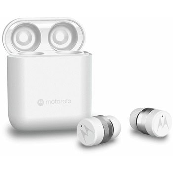 Слушалки Motorola Moto Buds 120, безжични, Bluetooth, микрофон, тип "тапи", IPX5 водоусточивост, до 5 часа време на работа, бели | JAR Computers Motorola Moto Buds 120 White
