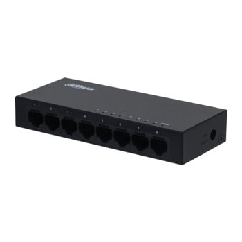 Суич Dahua PFS3008-8GT-V2, 1000Mbps, 8 порта, 8x 10/100/1000 RJ45 | JAR Computers Dahua PFS3008-8GT-V2