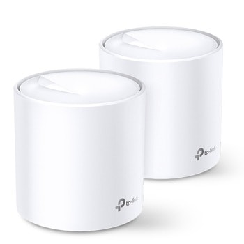 Безжична Wi-fi система TP-Link Deco X60 (2-pack), 3000Mbps, 2.4GHz (574 Mbps), 5GHz (2402 Mbps), Wireless AX, 2x LAN, 2x WAN, 4 вътрешни антена, 2x броя | JAR Computers TP-Link Deco X60 AX3000 (2-pack)