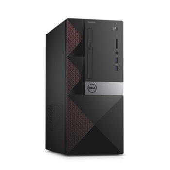 Настолен компютър Dell Vostro 3650 MT (N105VD3650MTEMEA01), четириядрен Skylake Intel Core i5-6400 2.7/3.30GHz, 4GB DDR3L RAM, 1TB HDD 7200rpm, 2x USB 3.0, клавиатура и мишка, Windows 10 | JAR Computers Dell Vostro 3650 MT N105VD3650MTEMEA01