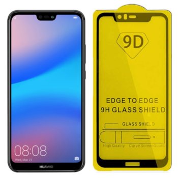 Протектор от закалено стъкло /Tempered Glass/ за Huawei P20 lite 9D | JAR Computers Стъклен 3D протектор Huawei P20 lite 9D 2897897897