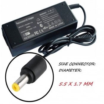 Захранване (заместител) за лаптопи Acer, YDS90 08041802020231, 19V, 4.7A, 90W, 5.5 x 1.7 | JAR Computers YDS90 220V-90W 19V