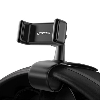 Стойка за телефон Ugreen LP189, за кола, универсална, за телефони с размер на екрана от 4.7" до 6.5", черна | JAR Computers Ugreen LP189