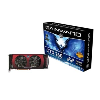 Видео карта GF GTX260, 896MB Gainward, PCI-E, DDR3, 448bit, 2xDVI | JAR Computers GF GTX260