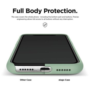 Elago Soft Silicone iPhone 11 green ES11SC61-PGR