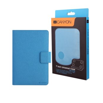 Калъф за таблет Canyon CNS-CUT7BL, 7-8"(17.78-20.32cm), син | JAR Computers Калъф за таблет Canyon CNS-CUT7BL, 7-8"