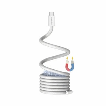 Кабел 4smarts 541012, от USB C(м) към USB C(м), 1.5m, 100W, бял | JAR Computers 4smarts 541012