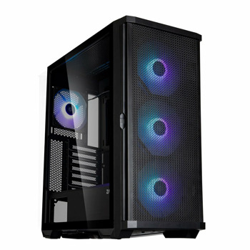 Кутия Zalman Z10 PLUS, ATX/mATX/MiniITX, 2x USB 3.0, 1x USB Type-C, прозорец, черна, без захранване | JAR Computers Zalman Z10 PLUS
