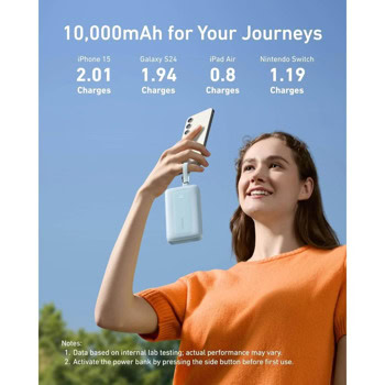 anker zolo power bank 30w 10000 mah черен