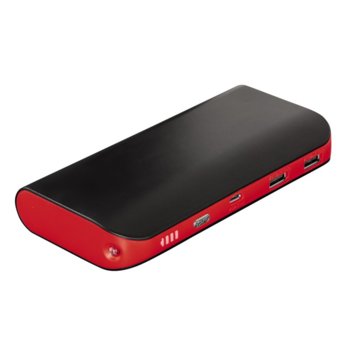 Hama Pipe Power Pack 13000 mAh black/red 137420