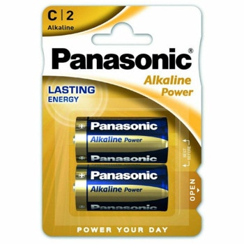Батерии алкални Panasonic Alkaline Power, C, LR14, 1.5V, 2бр. | JAR Computers Panasonic Alkaline Power C 1.5V 2бр.